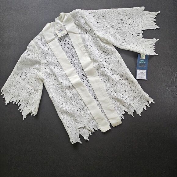 OshKosh Genuine Kid Toddler Girls Lace Swimsuit Cover Up Almond Cream Size 3T - Picture 2 of 11